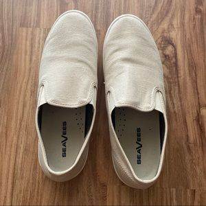 Seavees Baja Tan linen slip on - 11